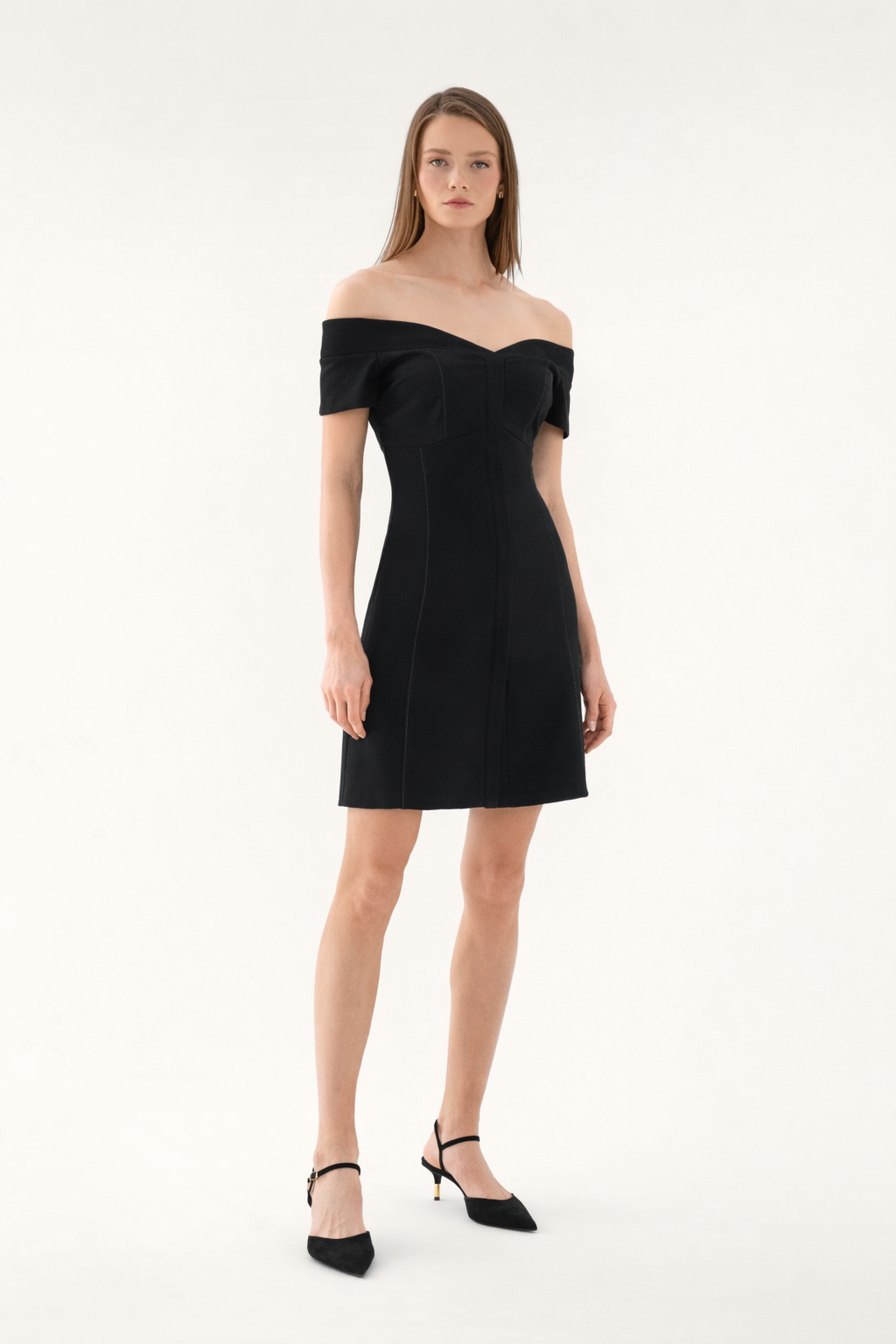 mae off shoulder mini dress Yara Off-Shoulder Dress